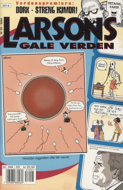 Cover for Larsons gale verden (Bladkompaniet / Schibsted, 1992 series) #3/2004