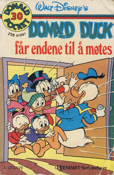 Cover for Donald Pocket (Hjemmet / Egmont, 1968 series) #30 - Donald Duck får endene til å møtes [3. opplag]