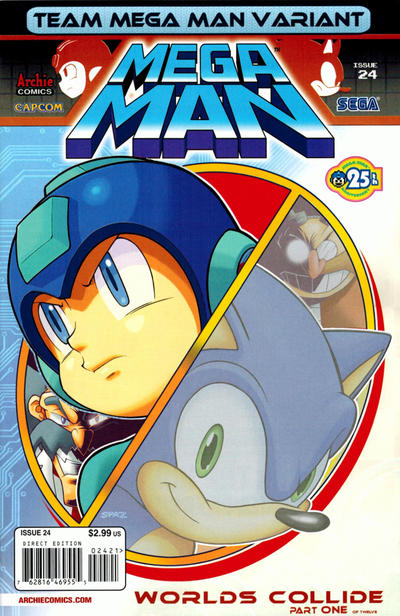 Cover for Mega Man (Archie, 2011 series) #24 [Team Mega Man Variant by Patrick Spaziante]