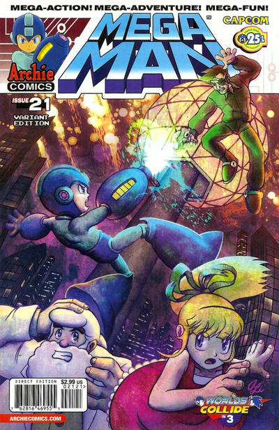 Cover for Mega Man (Archie, 2011 series) #21 [Variant Cover by Alice Meichi Li]