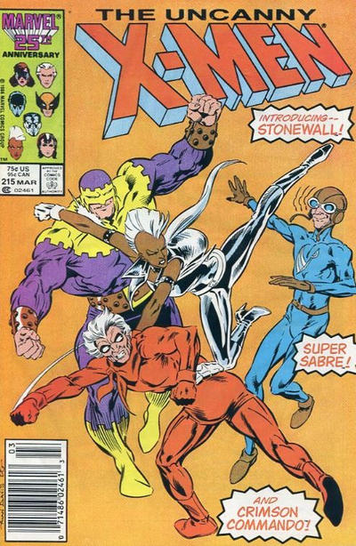 Cover for The Uncanny X-Men (Marvel, 1981 series) #215 [Newsstand]