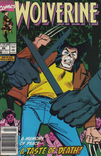 Cover for Wolverine (Marvel, 1988 series) #26 [Newsstand]