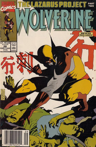 Cover for Wolverine (Marvel, 1988 series) #28 [Newsstand]