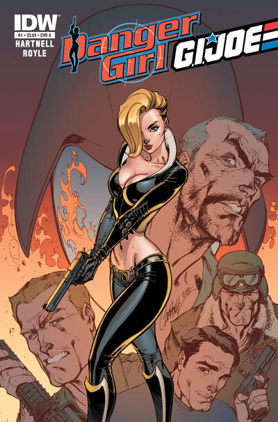 Cover for Danger Girl/G.I. Joe (IDW, 2012 series) #1 [Cover A J. Scott Campbell]