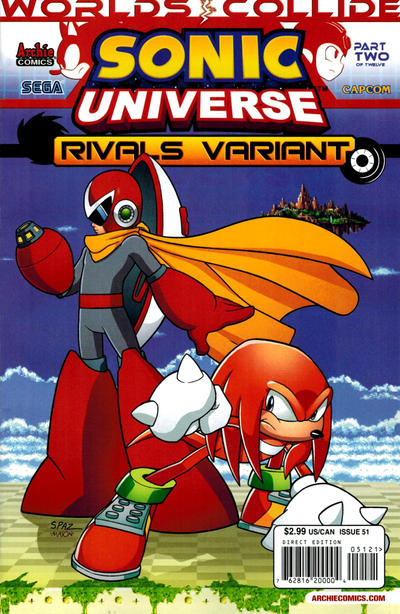 Cover for Sonic Universe (Archie, 2009 series) #51 [Rivals Variant by Patrick Spaziante]