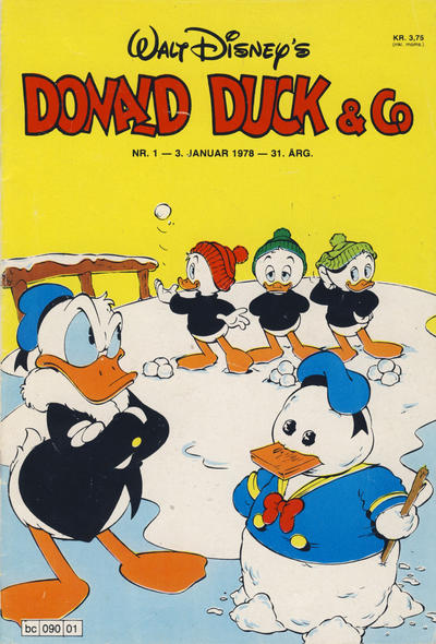 Cover for Donald Duck & Co (Hjemmet / Egmont, 1948 series) #1/1978