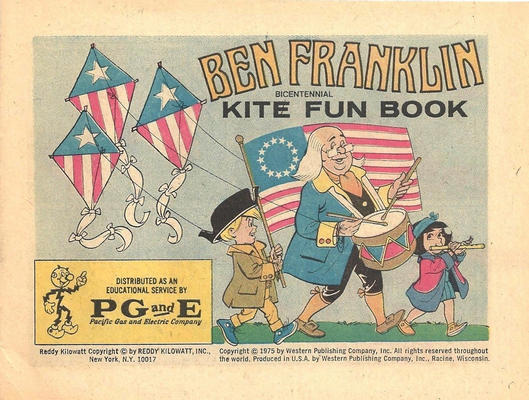 Cover for Ben Franklin Kite Fun Book (Western, 1975 series) [PG &E]
