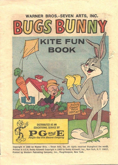 Cover for Bugs Bunny Kite Fun Book (Western, 1968 series) #[nn] [PG & E]