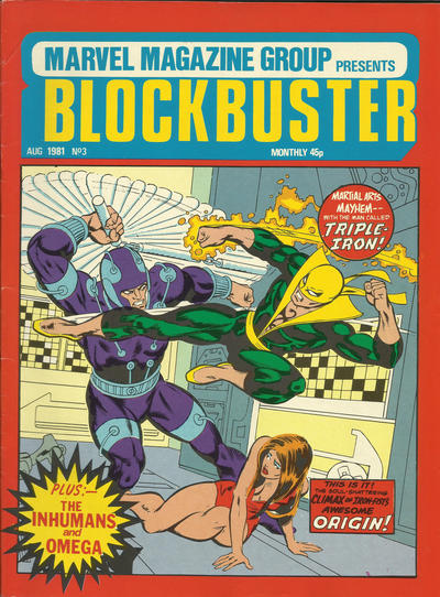 Cover for Blockbuster (Marvel UK, 1981 series) #3