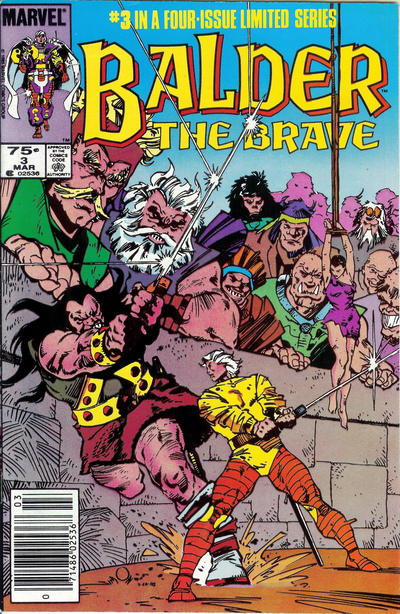 Cover for Balder the Brave (Marvel, 1985 series) #3 [Newsstand]
