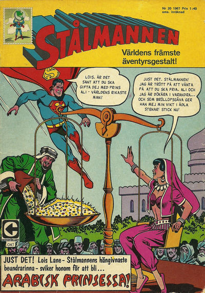 Cover for Stålmannen (Centerförlaget, 1949 series) #20/1967