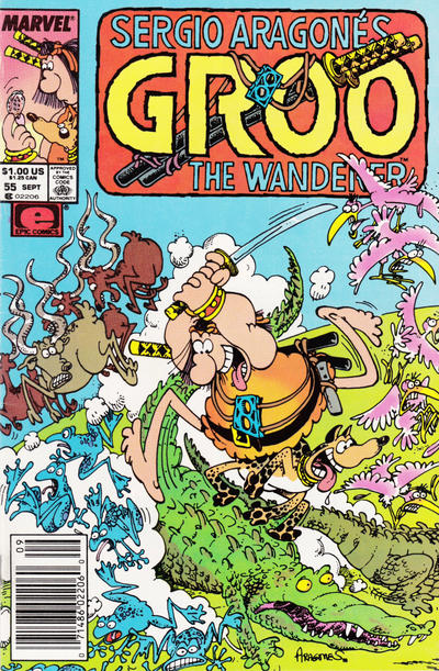 Cover for Sergio Aragonés Groo the Wanderer (Marvel, 1985 series) #55 [Newsstand]