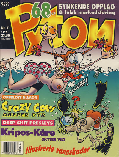 Cover for Pyton (Bladkompaniet / Schibsted, 1988 series) #7/1996