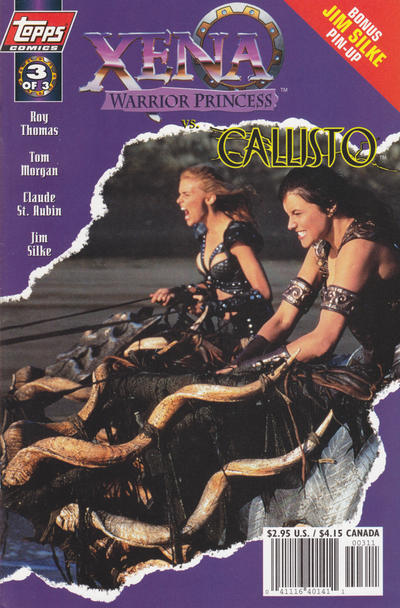 Cover for Xena: Warrior Princess vs Callisto (Topps, 1998 series) #3 [Photo Cover]