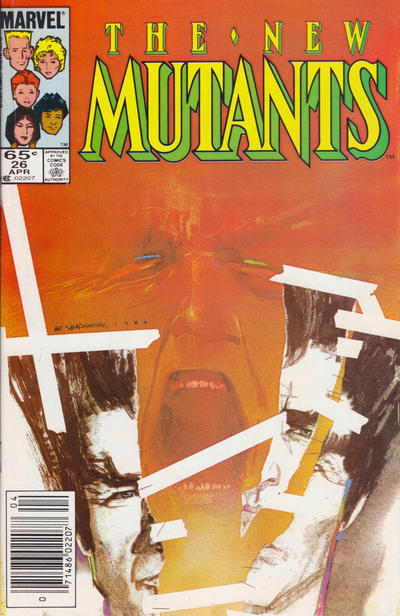 Cover for The New Mutants (Marvel, 1983 series) #26 [Newsstand]