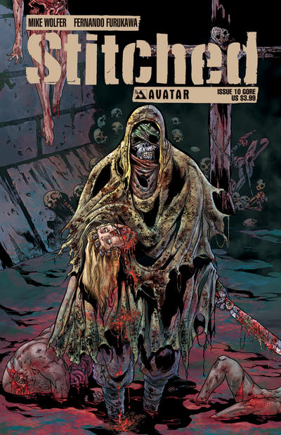 Cover for Stitched (Avatar Press, 2011 series) #10 [Gore Variant by Fernando Furukawa]