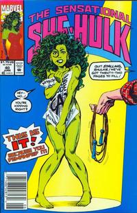 Cover for The Sensational She-Hulk (Marvel, 1989 series) #40 [Newsstand]