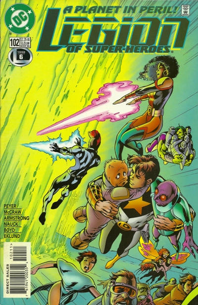 Cover for Legion of Super-Heroes (DC, 1989 series) #102