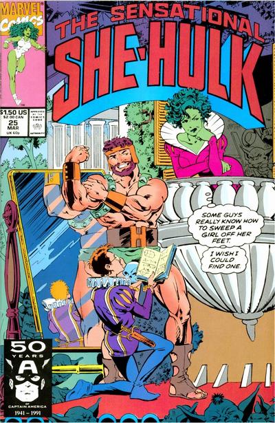 Cover for The Sensational She-Hulk (Marvel, 1989 series) #25