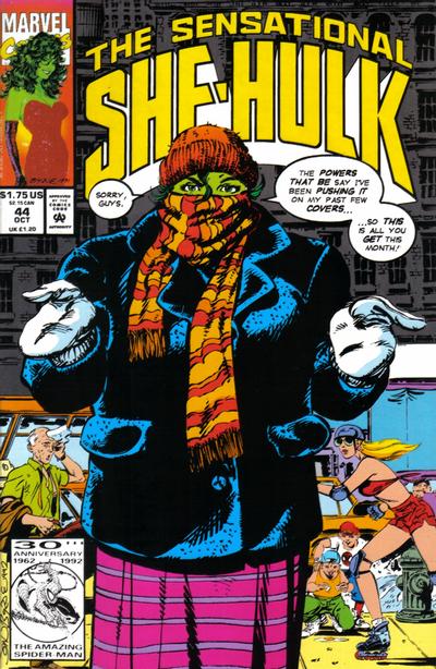 Cover for The Sensational She-Hulk (Marvel, 1989 series) #44