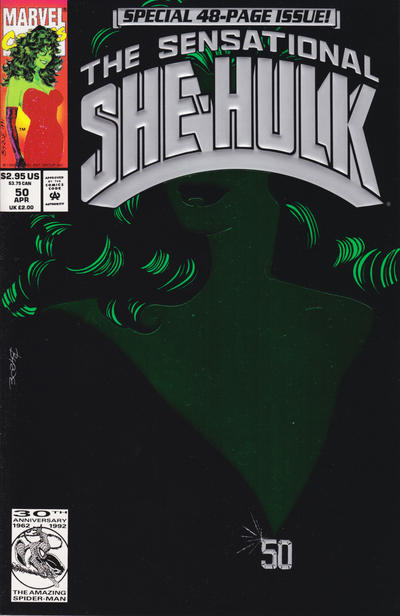 Cover for The Sensational She-Hulk (Marvel, 1989 series) #50 [Direct]