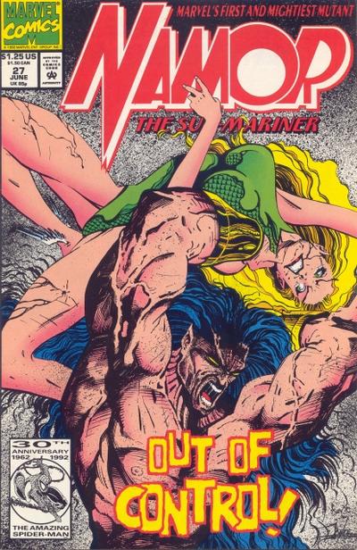 Cover for Namor, the Sub-Mariner (Marvel, 1990 series) #27
