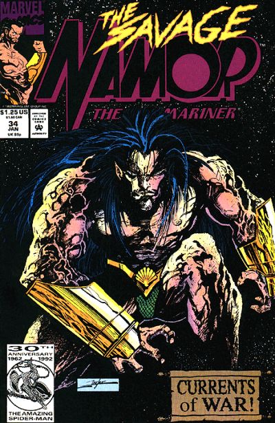 Cover for Namor, the Sub-Mariner (Marvel, 1990 series) #34