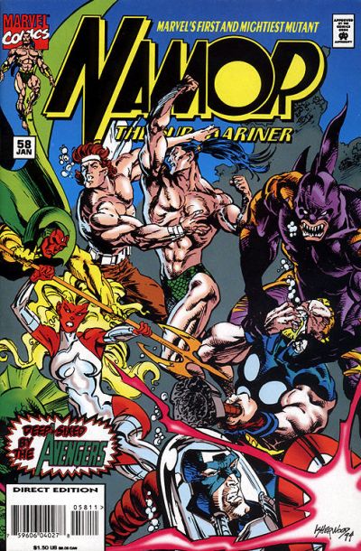 Cover for Namor, the Sub-Mariner (Marvel, 1990 series) #58