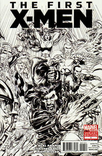 Cover Thumbnail for First X-Men (Marvel, 2012 series) #1 [Black & White Variant Edition by Neal Adams]