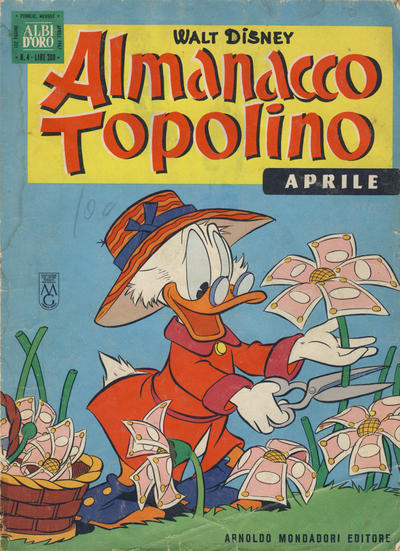 Cover for Almanacco Topolino (Mondadori, 1957 series) #124