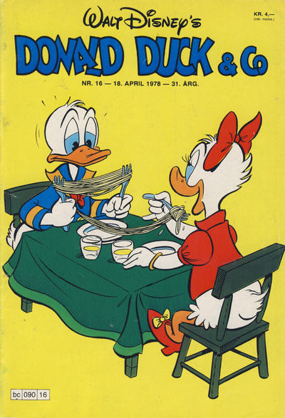 Cover for Donald Duck & Co (Hjemmet / Egmont, 1948 series) #16/1978