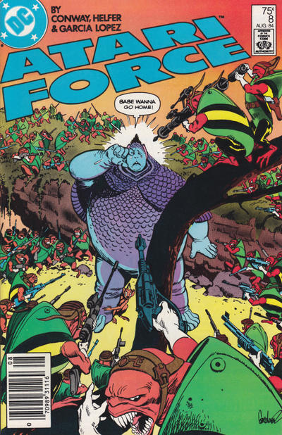Cover for Atari Force (DC, 1984 series) #8 [Newsstand]