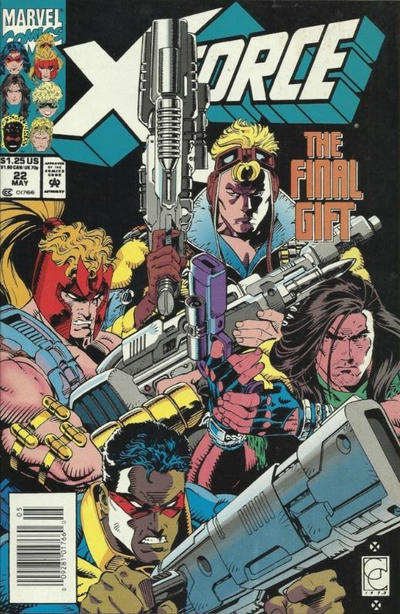 Cover for X-Force (Marvel, 1991 series) #22 [Newsstand]
