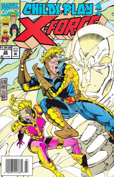 Cover for X-Force (Marvel, 1991 series) #32 [Newsstand]