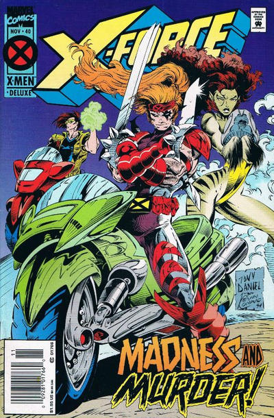 Cover for X-Force (Marvel, 1991 series) #40 [Deluxe Newsstand Edition]