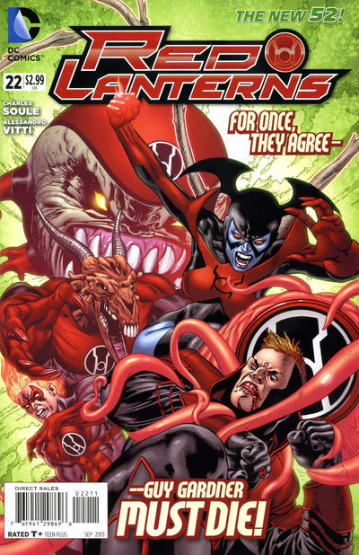 Cover for Red Lanterns (DC, 2011 series) #22 [Direct Sales]