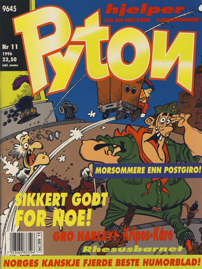 Cover for Pyton (Bladkompaniet / Schibsted, 1988 series) #11/1996