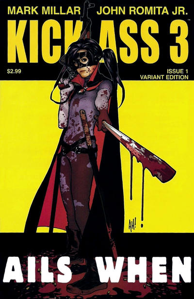 Cover for Kick-Ass 3 (Marvel, 2013 series) #1 [Adam Hughes Cover]