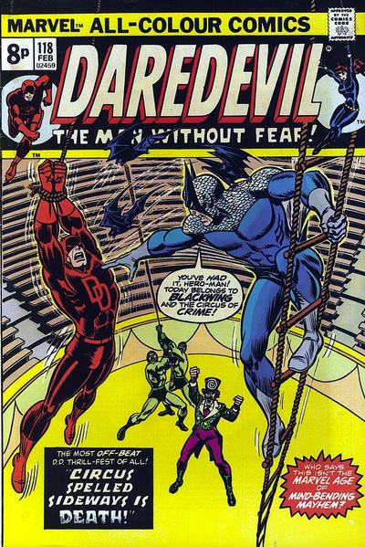 Cover for Daredevil (Marvel, 1964 series) #118 [British]