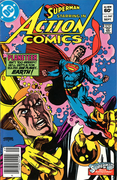 Cover for Action Comics (DC, 1938 series) #547 [Newsstand]