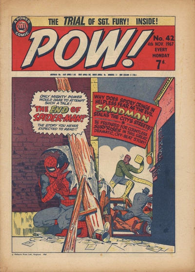 Cover for Pow! (IPC, 1967 series) #42