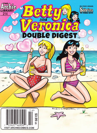 Cover for Betty & Veronica (Jumbo Comics) Double Digest (Archie, 1987 series) #214 [Newsstand]