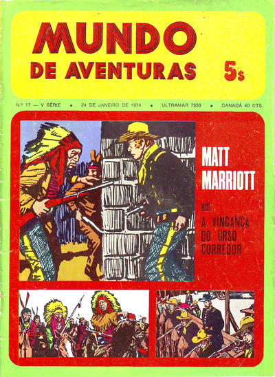 Cover for Mundo de Aventuras (Agência Portuguesa de Revistas, 1973 series) #17