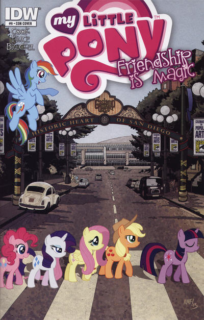 Cover for My Little Pony: Friendship Is Magic (IDW, 2012 series) #9 [Cover CON - Previews Exclusive San Diego Comic Con 2013]