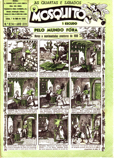 Cover for O Mosquito [Série 1] (Edições O Mosquito, Lda, 1936 series) #924