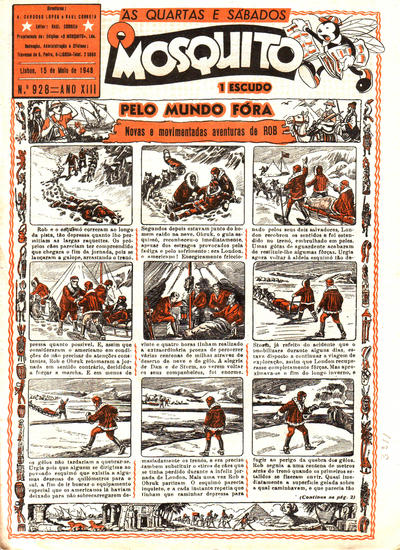 Cover for O Mosquito [Série 1] (Edições O Mosquito, Lda, 1936 series) #928