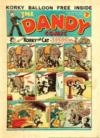 Cover Thumbnail for The Dandy Comic (D.C. Thomson, 1937 series) #78