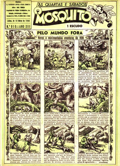 Cover for O Mosquito [Série 1] (Edições O Mosquito, Lda, 1936 series) #910