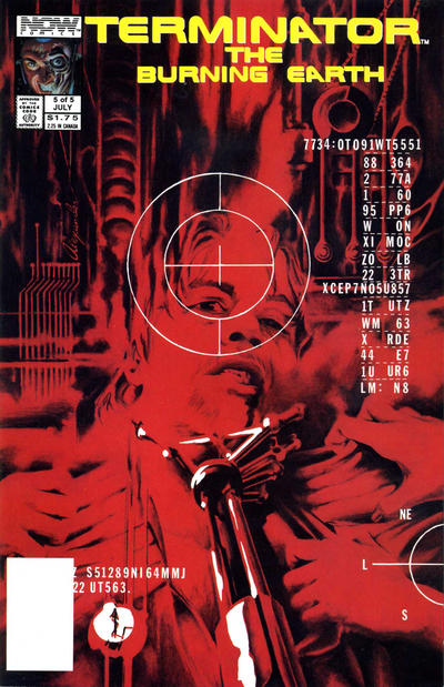 Cover for The Terminator: The Burning Earth (Now, 1990 series) #5 [Direct]