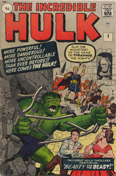 Cover for The Incredible Hulk (Marvel, 1962 series) #5 [British]